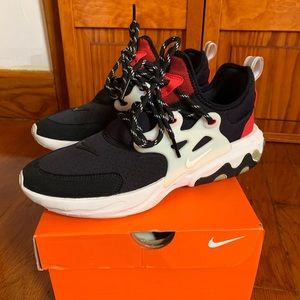 Nike React Presto Black Phantom Red — women’s 8